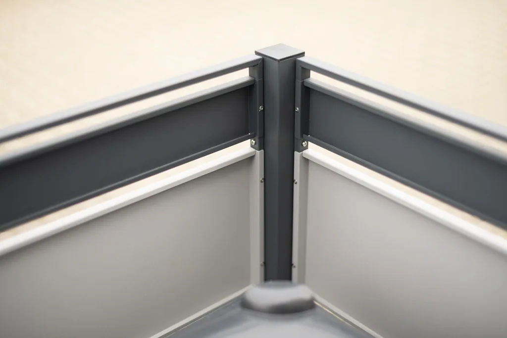 Westmann Mülltonnenverkleidung Planum 2er 120 cm anthrazit (2× 240 L)