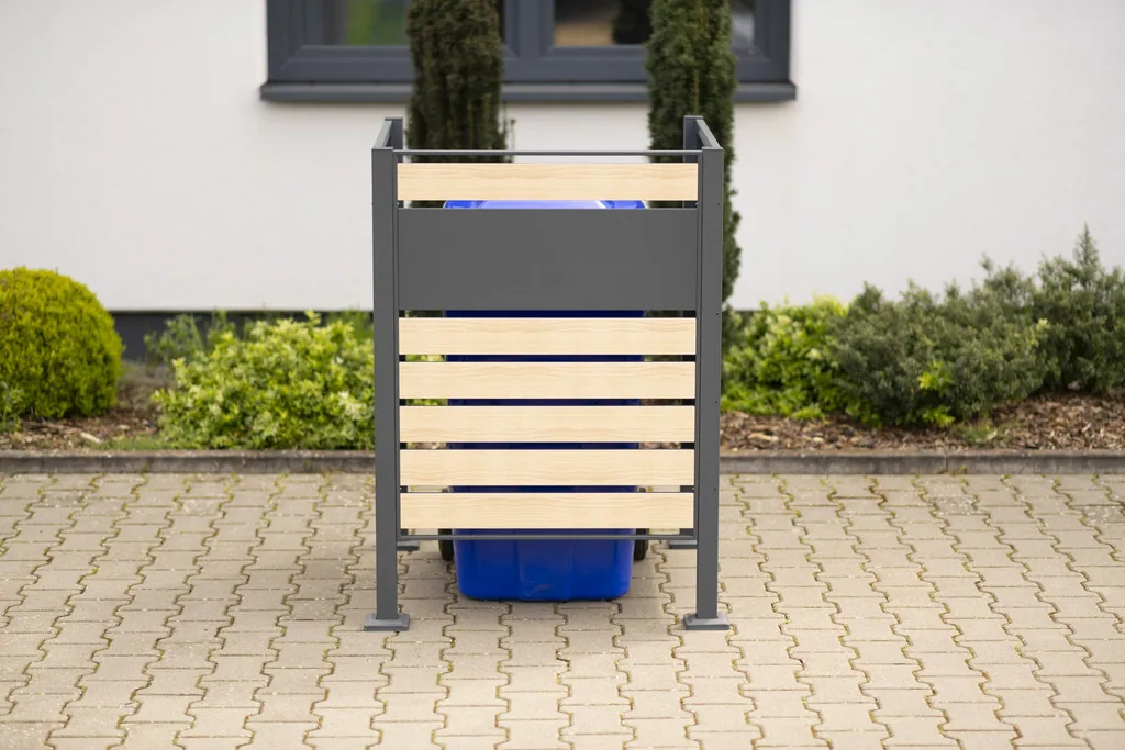 Westmann Mülltonnenverkleidung Planum 1er 120 cm holzoptik (1× 240 L)