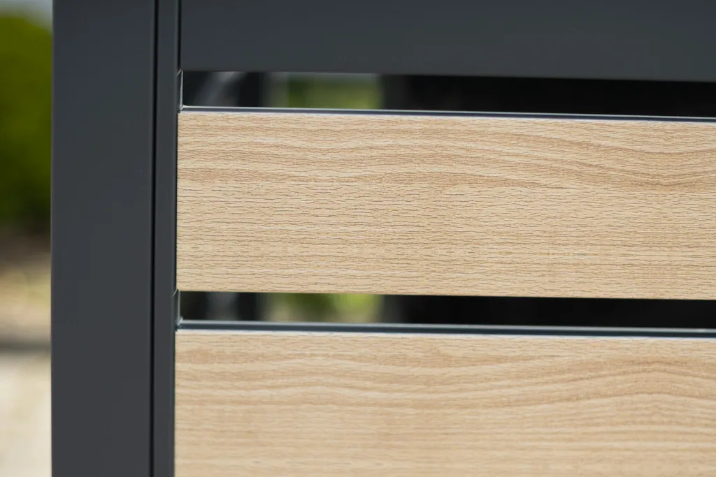 Westmann Mülltonnenverkleidung Planum 1er 120 cm holzoptik (1× 240 L)