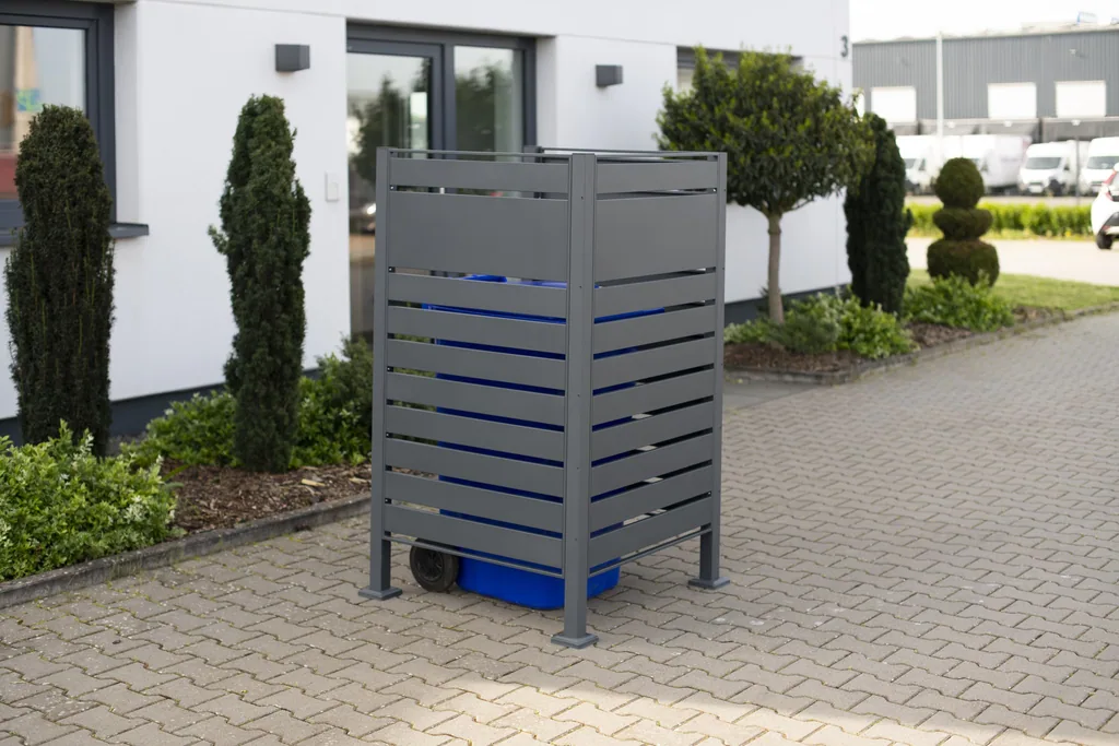 Westmann Mülltonnenverkleidung Planum 1er 150 cm anthrazit (1× 240 L)