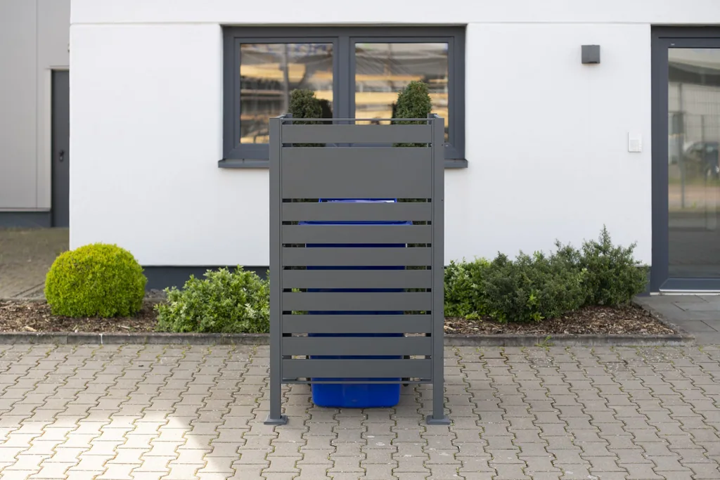 Westmann Mülltonnenverkleidung Planum 1er 150 cm anthrazit (1× 240 L)