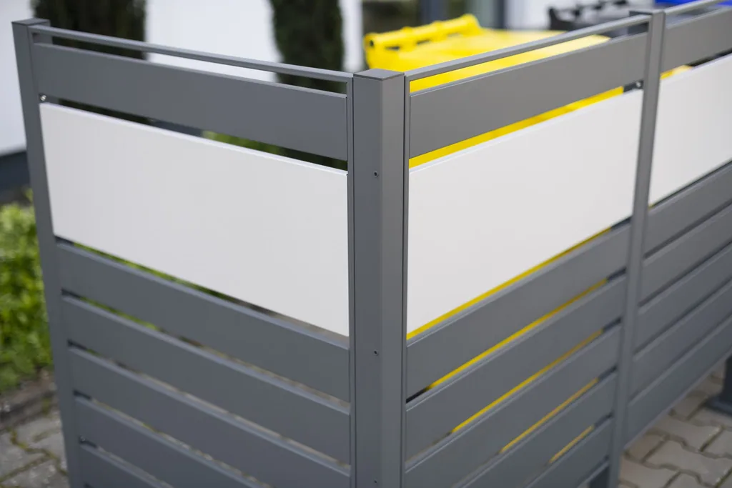 Westmann Mülltonnenverkleidung Planum 5er 120 cm anthrazit (5× 240 L)