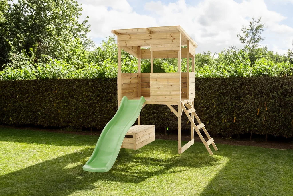 Westmann Stelzenhaus Wildnis Spielhaus mit Rutsche