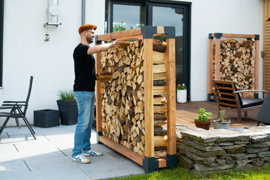 Westmann Kaminholzregal Michel XXL Holz natur