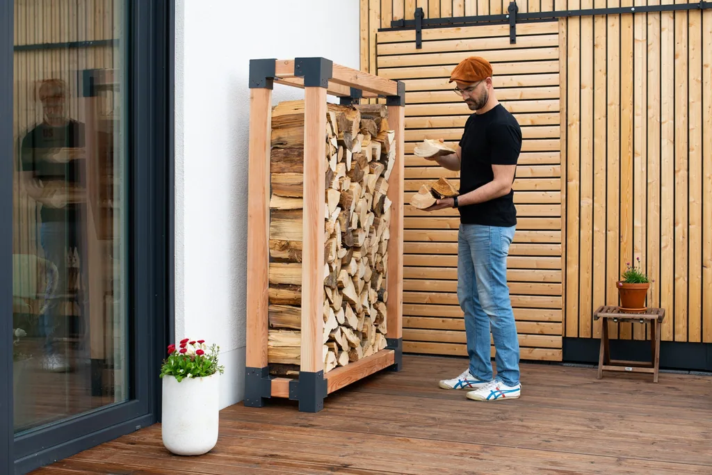 Westmann Kaminholzregal Michel XL Holz natur