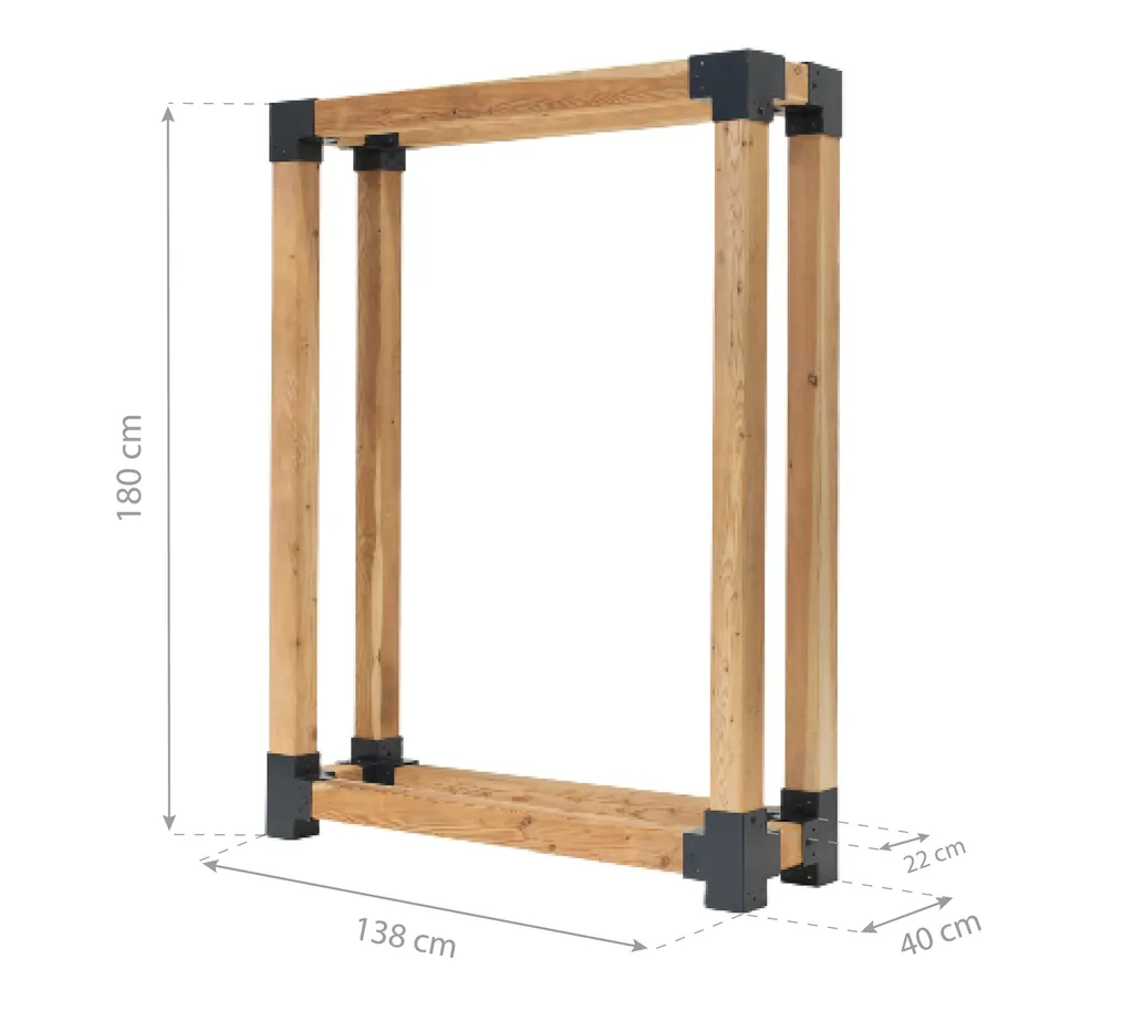 Westmann Kaminholzregal Michel XL Holz natur