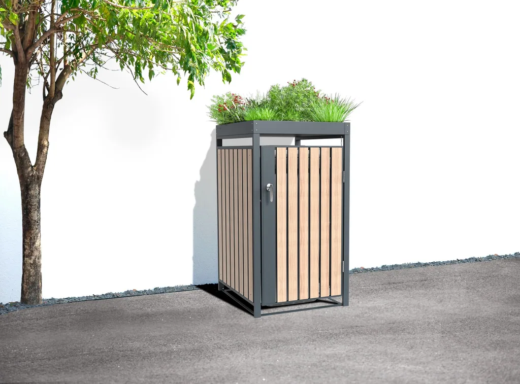 Westmann Mülltonnenbox Planta 1er anthrazit (1× 240 L)
