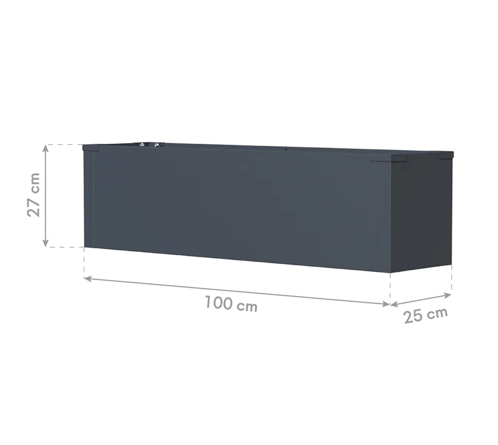 Westmann Pflanzkasten Talus M Metall anthrazit