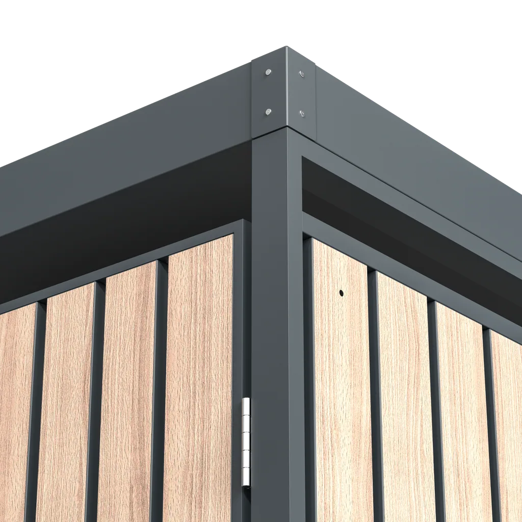 Westmann Mülltonnenbox Planta 3er anthrazit (3× 240 L)