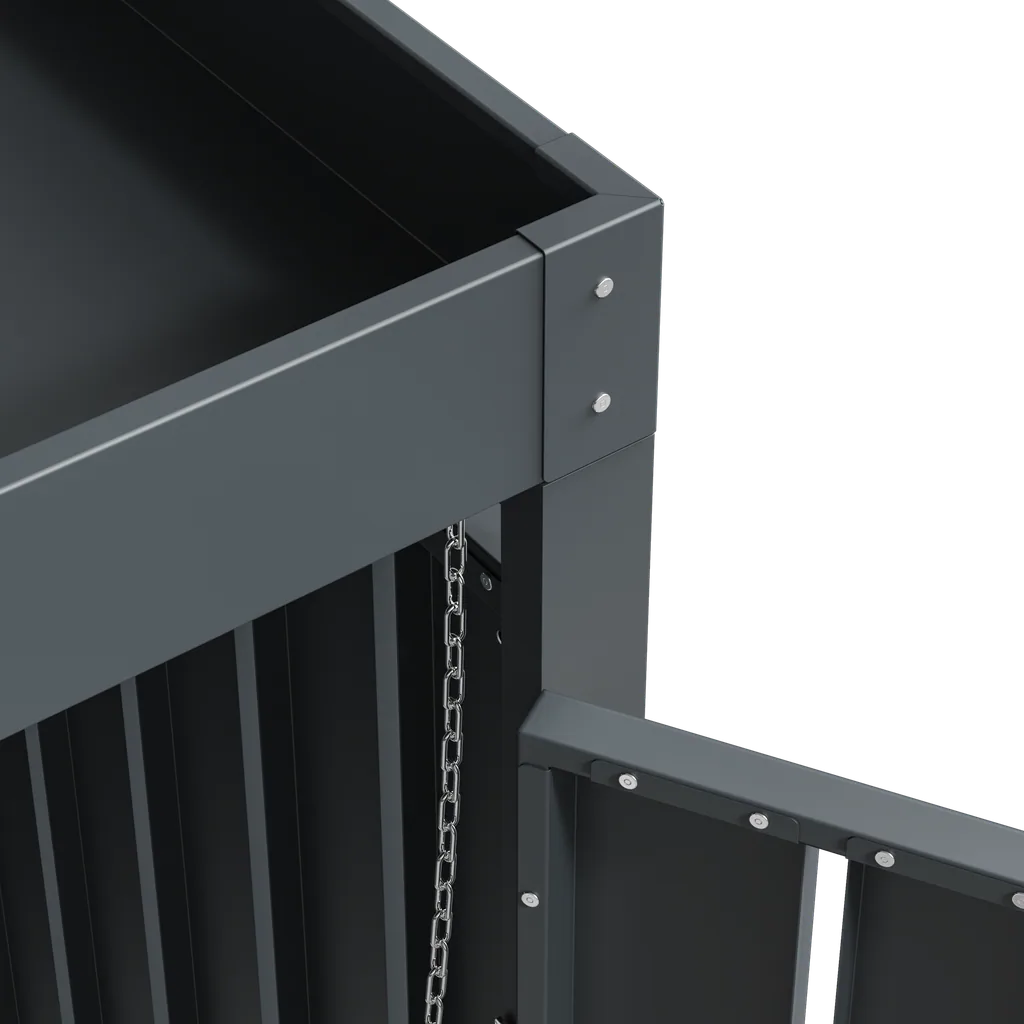 Westmann Mülltonnenbox Planta 3er anthrazit (3× 240 L)