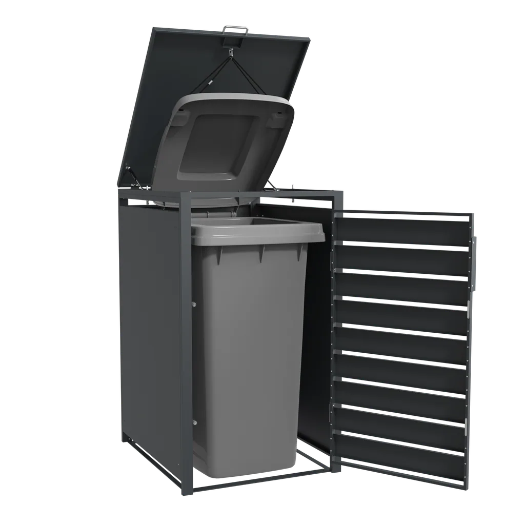 Westmann Mülltonnenbox Lacina 1er holzoptik (1× 240 L)