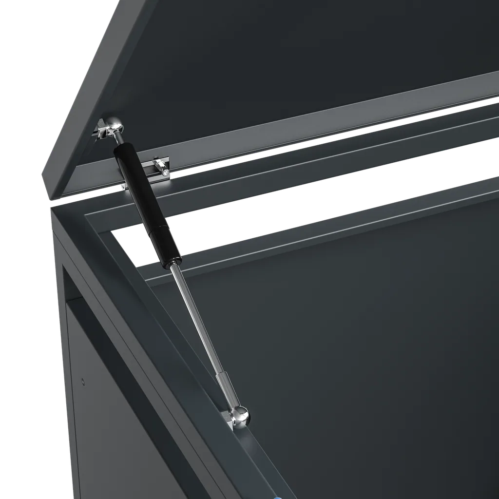 Westmann Mülltonnenbox Lacina 4er holzoptik (4× 240 L)