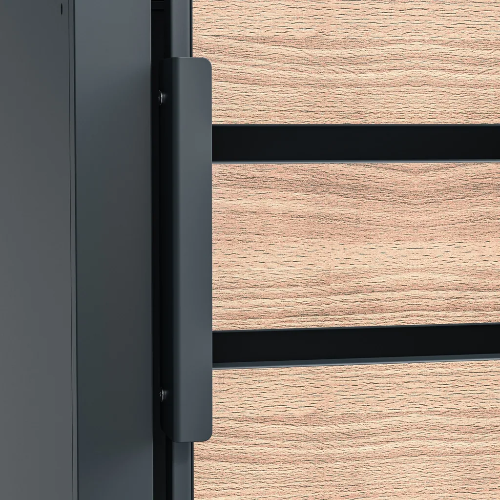 Westmann Mülltonnenbox Lacina 5er holzoptik (5× 240 L)