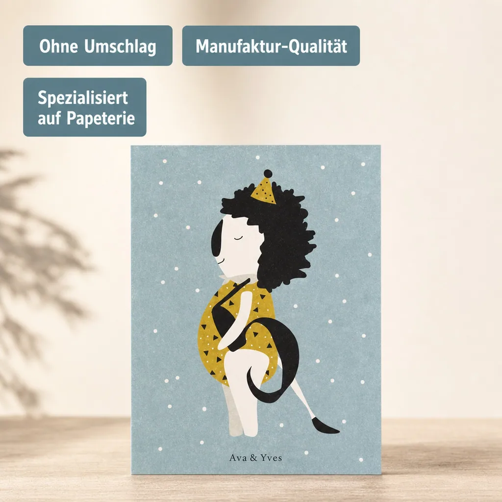 Ava & Yves Postkarte Löwe "5"