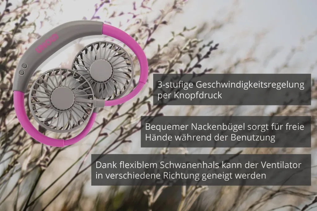 Nackenventilator Breezy, anthrazit