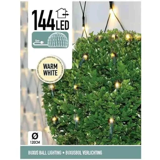 Buchsbaum-Kugelleuchte 144 LED Warm-Weiß Ø 120cm - Strauch