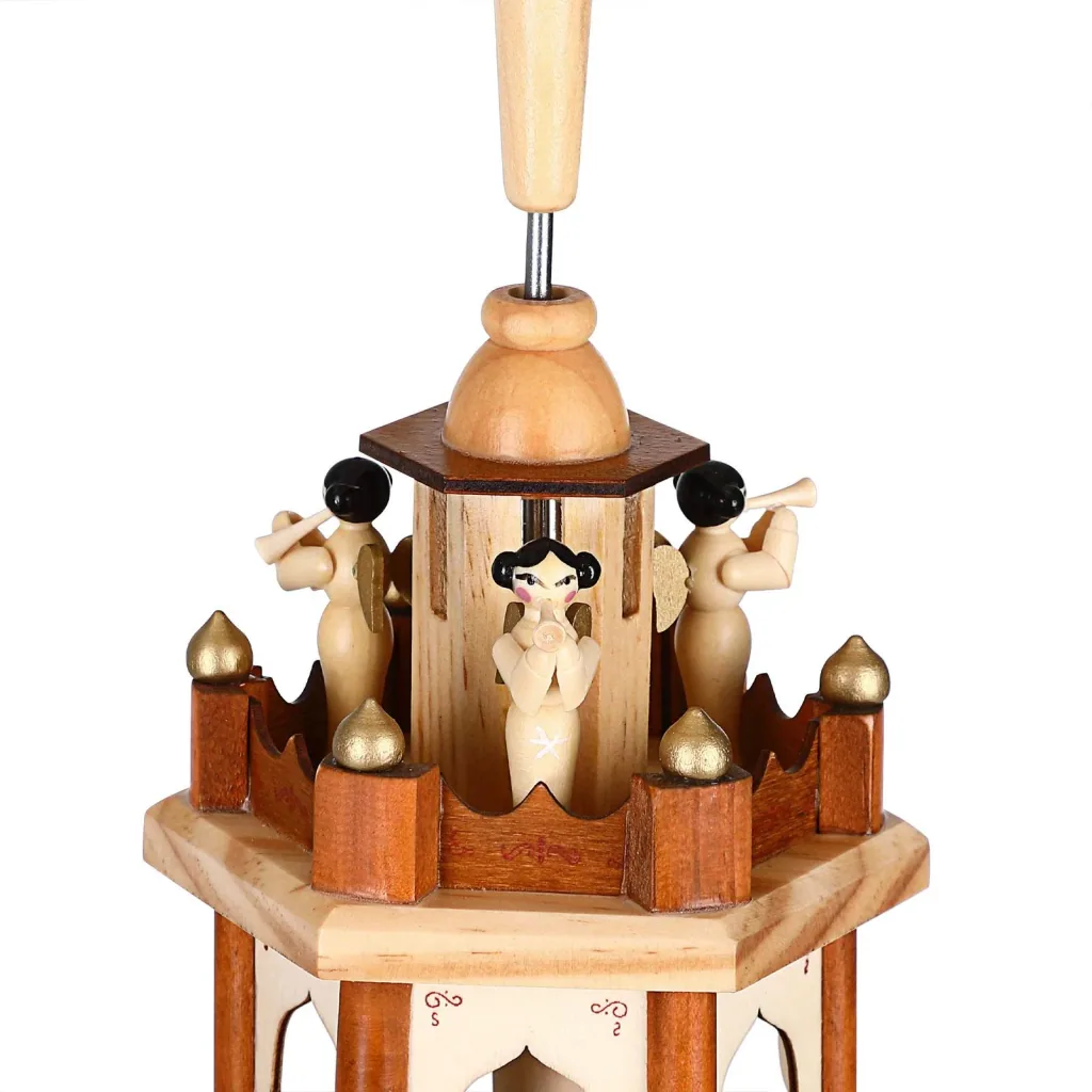 Weihnachtspyramide XL klassisches Holzdesign