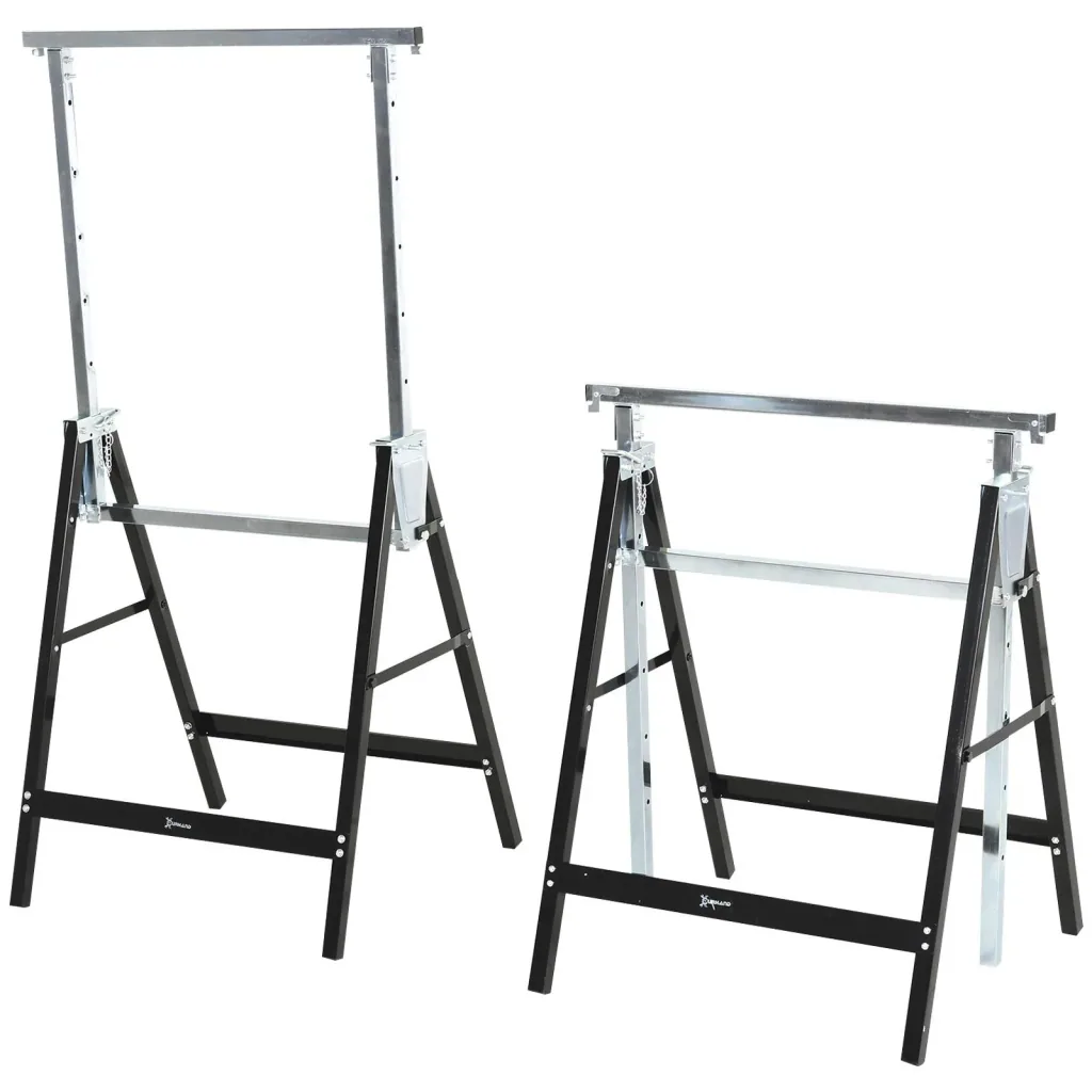 Sägebock höhenverstellbar zusammenklappbar max. 200kg, schwarz