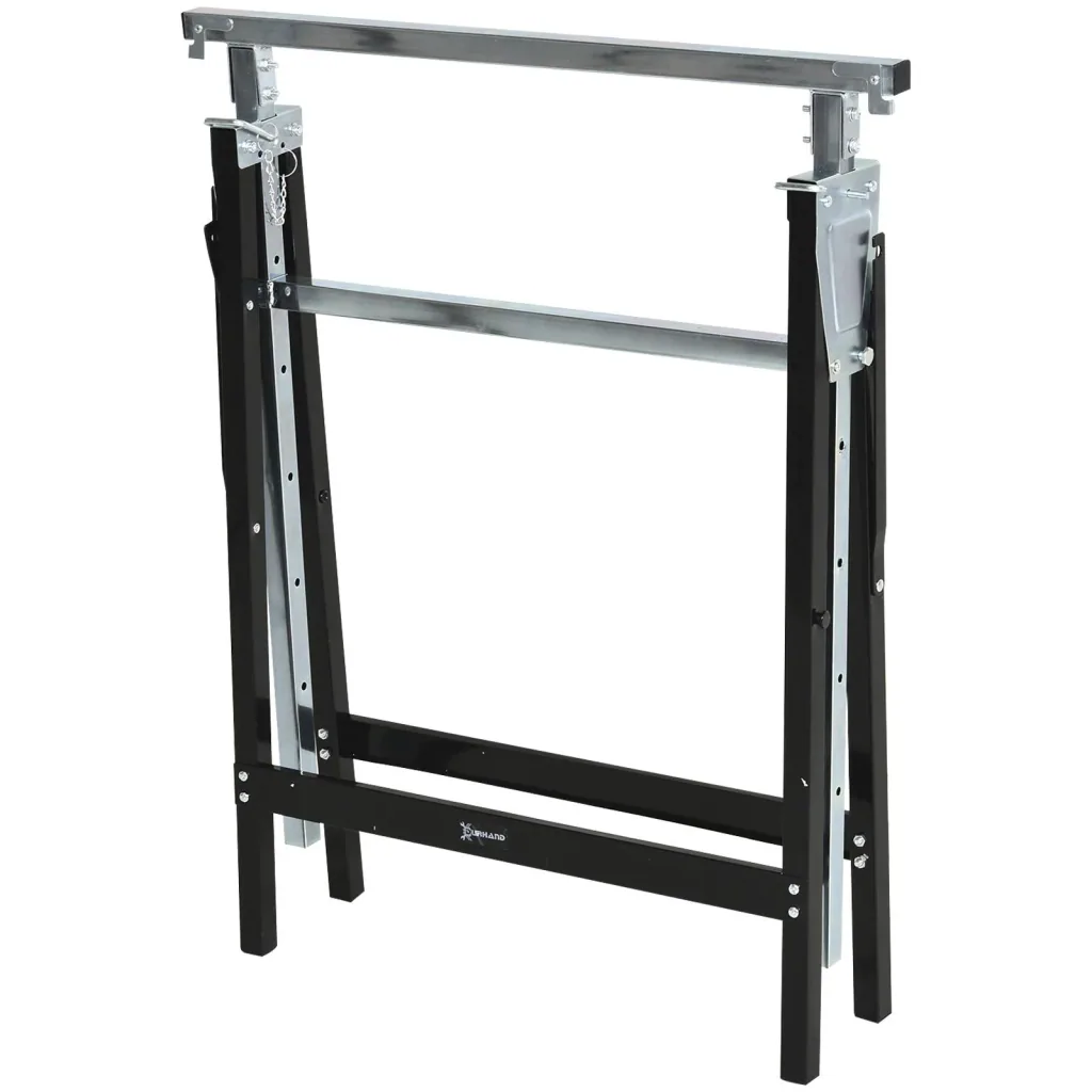 Sägebock höhenverstellbar zusammenklappbar max. 200kg, schwarz