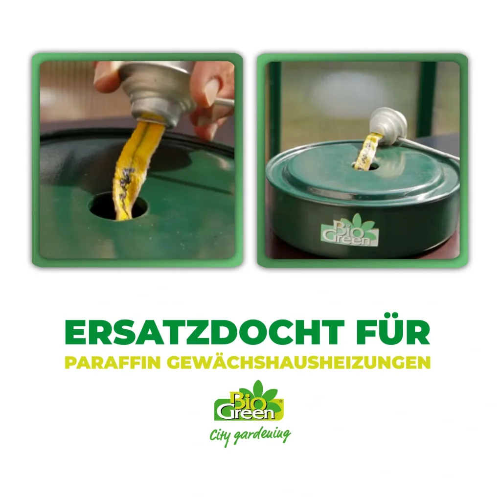 Ersatzdocht für Paraffin Gewächshausheizungen Warmax "Mini" und "Antifrost", 2 Stück