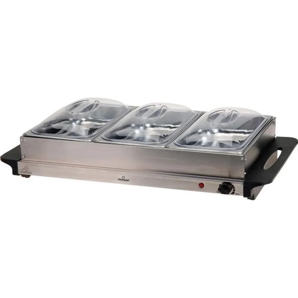 Buffetwärmer aus Edelstahl 300W 53 x 35 x 10cm
