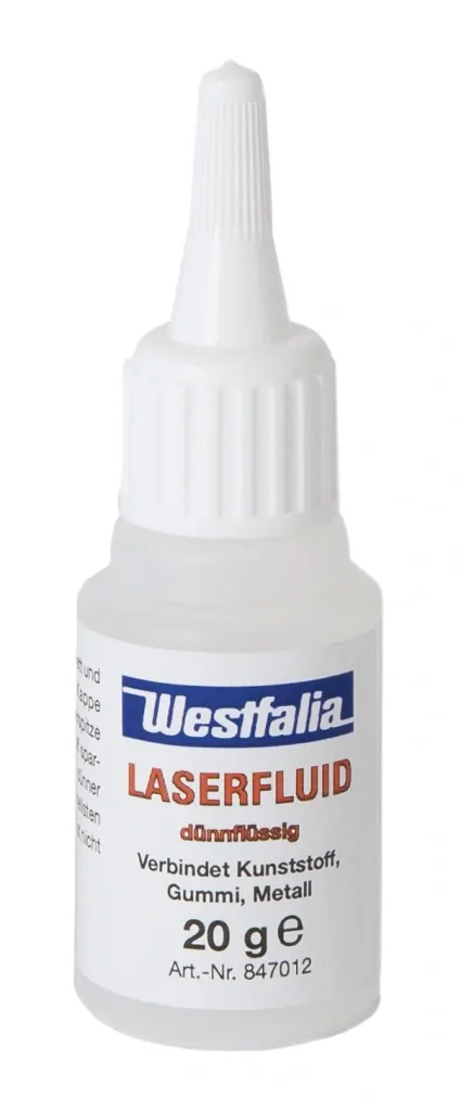 Füllpulver für Laser-Fluid, erzeugt extrem harte Klebemasse