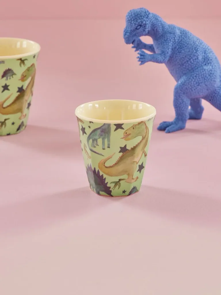 RICE Becher - Dino Print, 160 ml, Melamine
