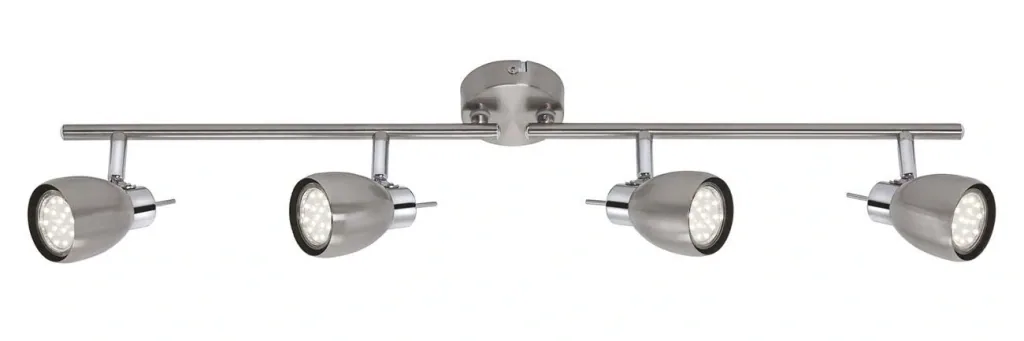 LED Deckenleuchte, 12 Watt, GU10, matt-nickel