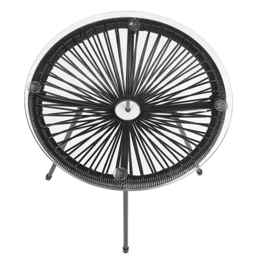 Beistelltisch Acapulco schwarz Ø45cm