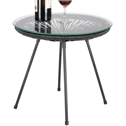 Beistelltisch Acapulco schwarz Ø45cm