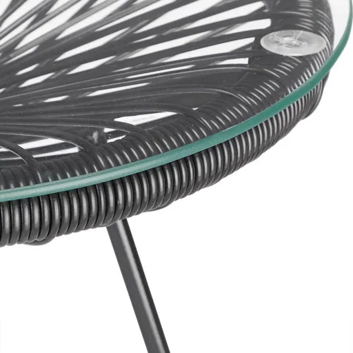 Beistelltisch Acapulco schwarz Ø45cm