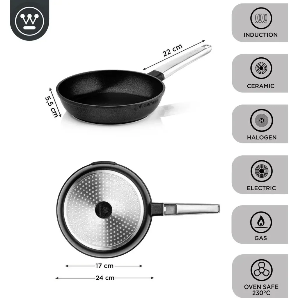 Performance Series Bratpfanne - Backofen geeignet - 24 cm - Schwarz
