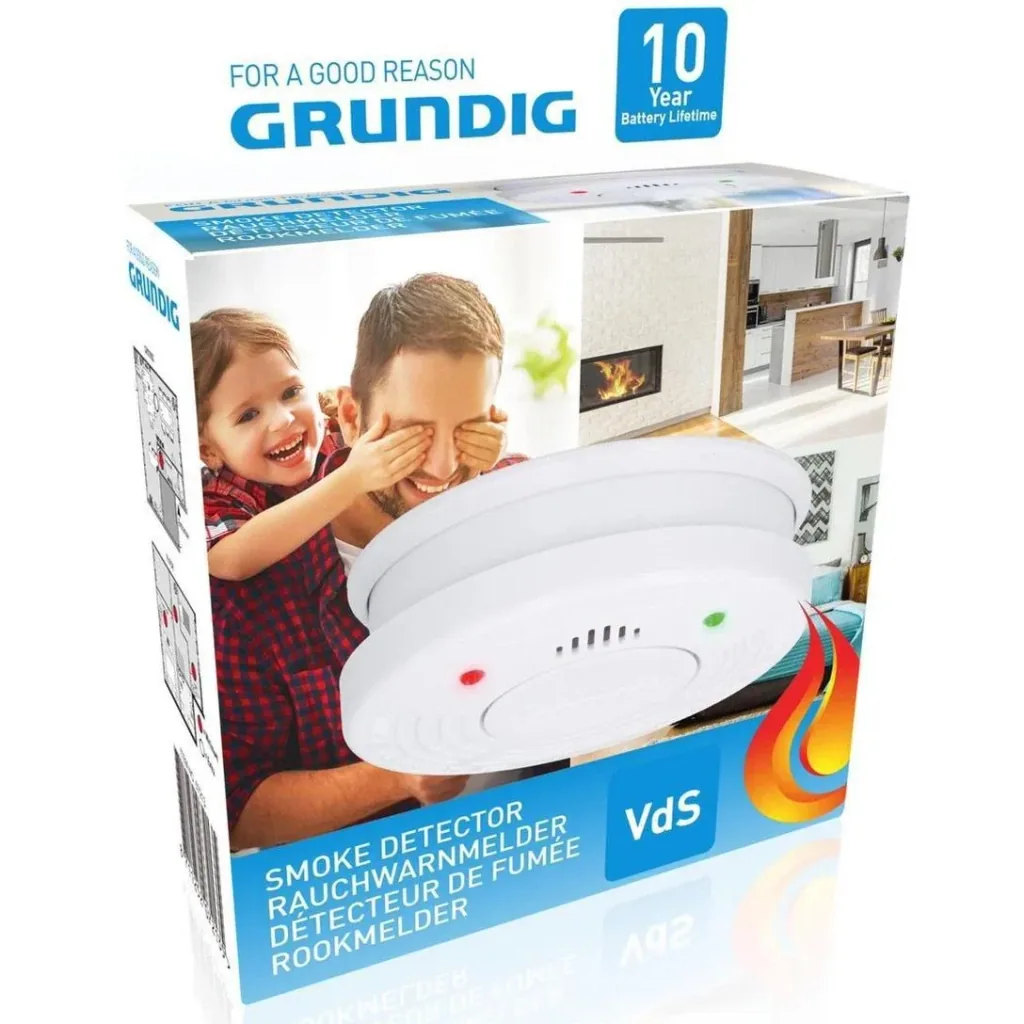 4x Optischer Rauchmelder 10 Jahre Lebensdauer - 85 dB - Weiß