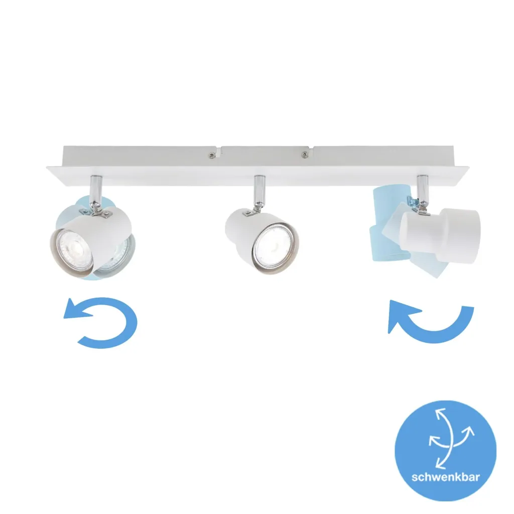 LED Deckenleuchte, 1380 Lumen, 15 Watt, GU10, weiß
