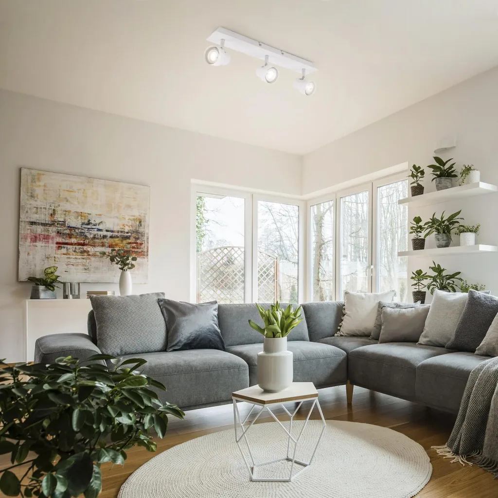LED Deckenleuchte, 1380 Lumen, 15 Watt, GU10, weiß