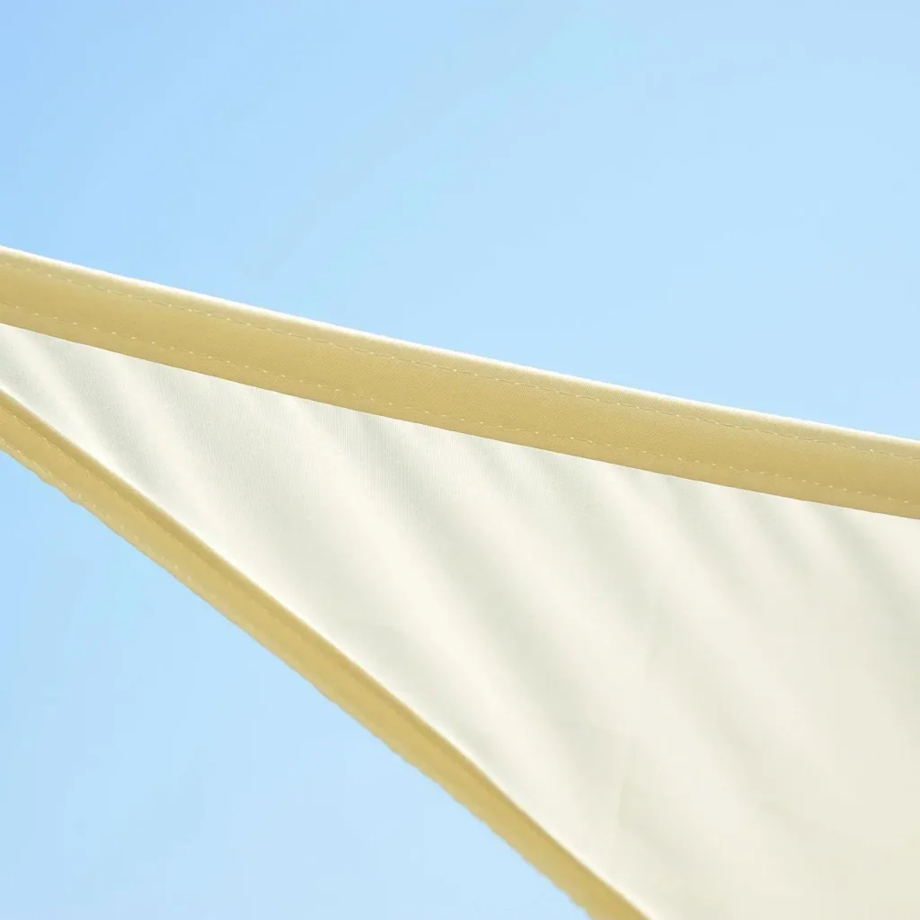 Sonnensegel Dreiecke Cream 5x5x5 m Polyester - wasserabweisend