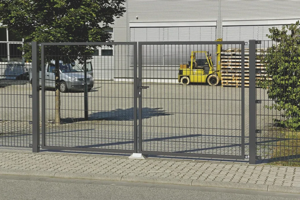 Doppelstabmattenzaun Komplettset, anthrazit, Höhe 100 cm, Länge 30 m