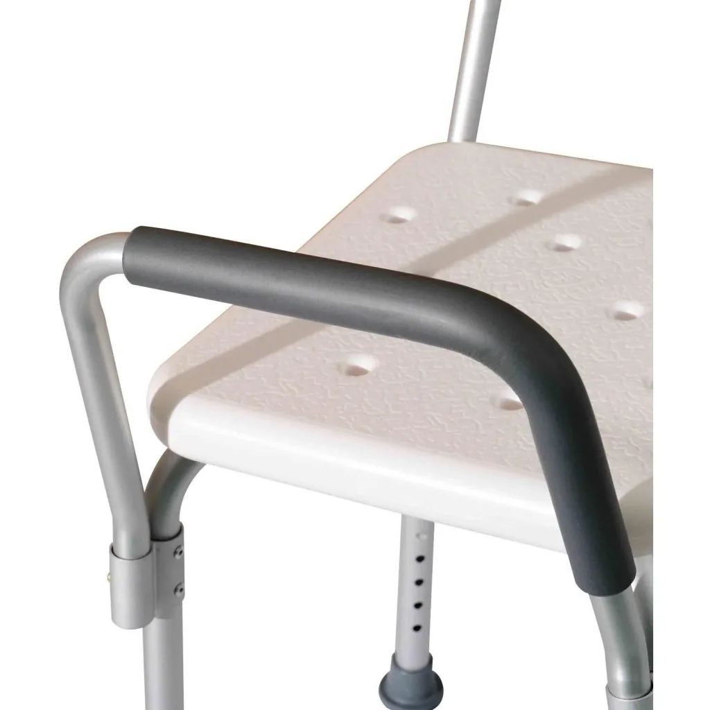 Duschhocker mit Lehne höhenverstellbar