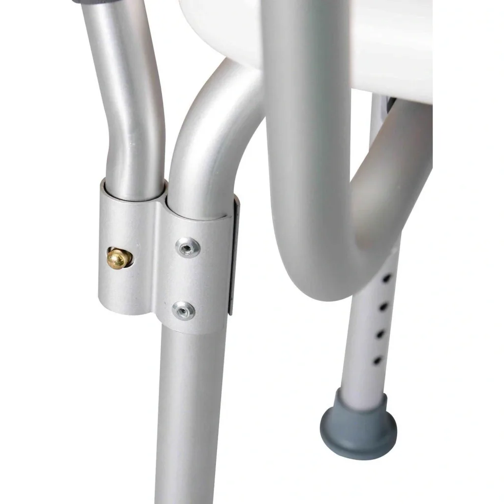 Duschhocker mit Lehne höhenverstellbar