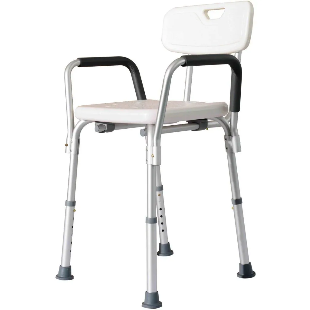 Duschhocker mit Lehne höhenverstellbar
