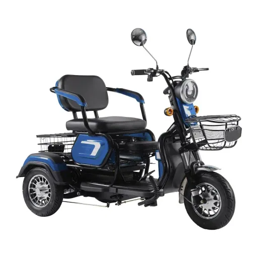 3-Rad E-Mobil Bari 6 km/h: 48V/20Ah Blei-Gel, blau