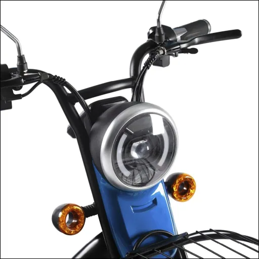 3-Rad E-Mobil Bari 6 km/h: 48V/20Ah Blei-Gel, blau