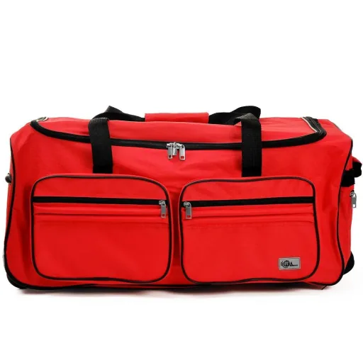 Reisetasche mit Trolleyfunktion - 85L - Rot - Tasche mit Rädern