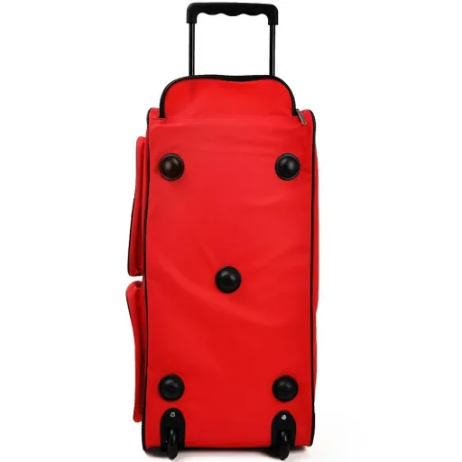 Reisetasche mit Trolleyfunktion - 85L - Rot - Tasche mit Rädern