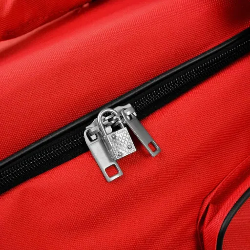 Reisetasche mit Trolleyfunktion - 85L - Rot - Tasche mit Rädern