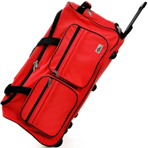 Reisetasche mit Trolleyfunktion - 85L - Rot - Tasche mit Rädern