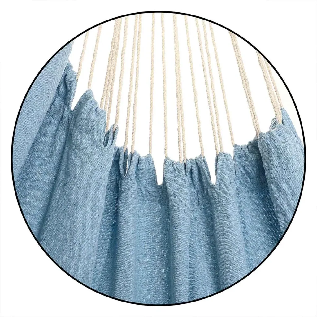 Hängesessel hellblau 185x130x155cm