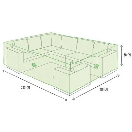Schutzhülle für Loungeset XL - 280 x 230 x 80 cm