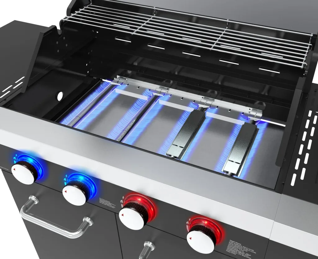 Gasgrill "Kingston" mit Infrarot-Seitenbrenner, inklusive Abdeckhaube