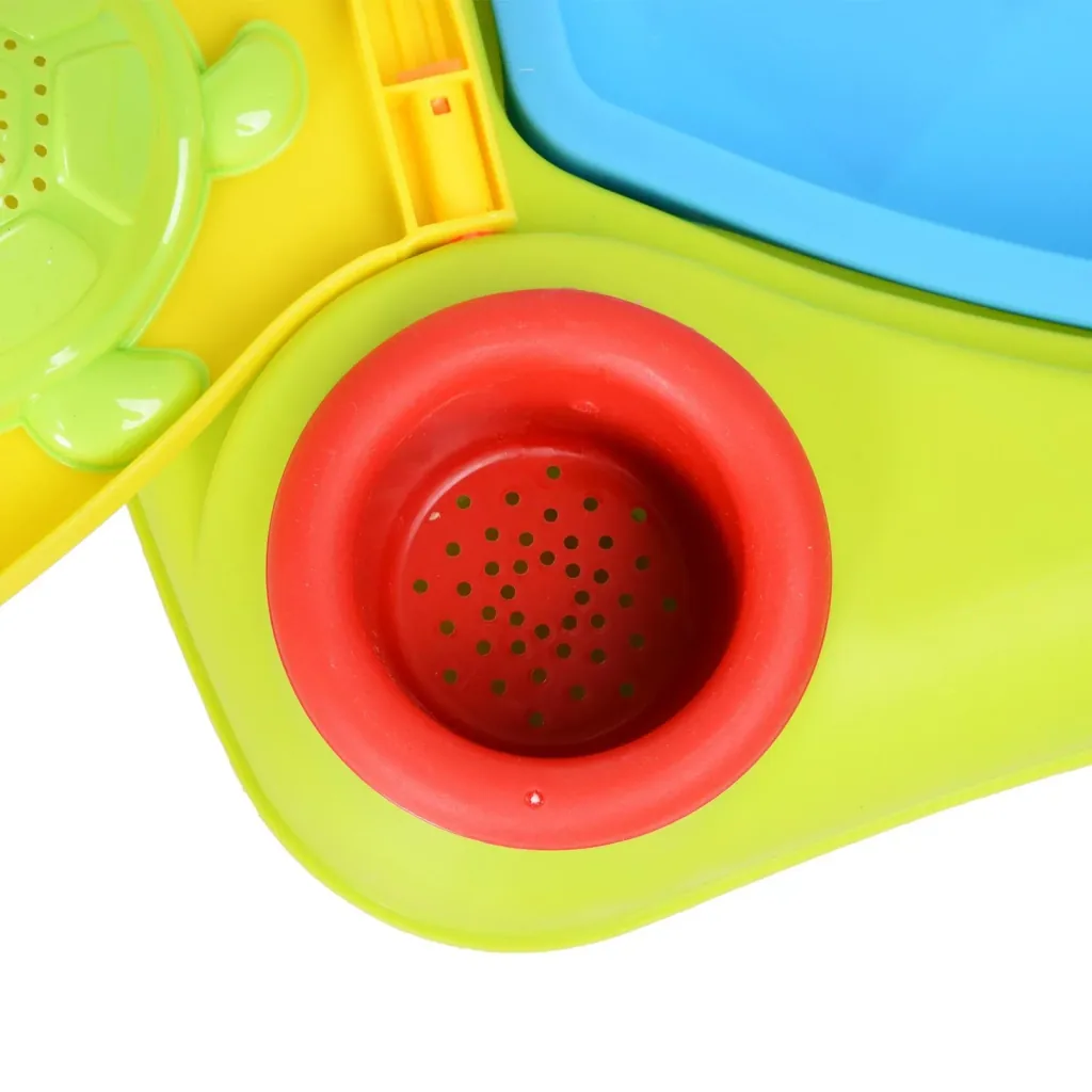 Kinder Sandkastentisch mit 16-tlg, Zubehör